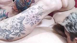 Curious Goddess - Kissing Hot MILF Touching Her Pussy Licking Her Feet Fucking Her Big Ass Cumming on Her Tits Part 1