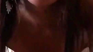 Super horny pinay drips cum on big balls