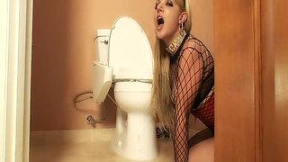 Anal masturbation alone at home...