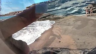 Beach Dick Flash For Two Girls: Fede's Spicy Beach Encounter With My Big Cock