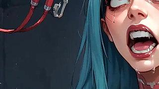 Beachside Double Dildo Milk Squirting Bliss!