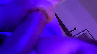 Cozy home blow job on a cold autumn evening