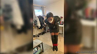 Latina Tied up and Gagged with Microfoam (hd)