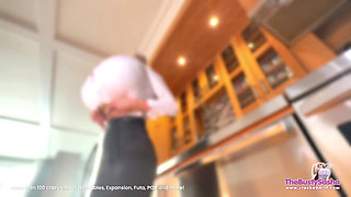 Crazy Dishwasher Makes Them Bigger! Breast Expansion