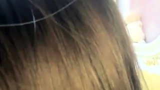 Great close up in japanese teen blowjob pov