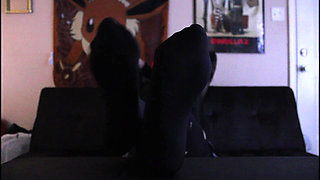 Goth Footjob