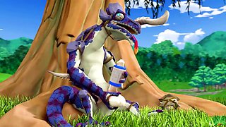 Romping, rule 34, cum on tits