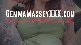 Redhead MILF Gemma Massey Car Fingering For Subscribers