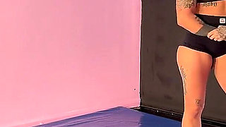 Two Hot Girls Grappling