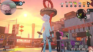 A small and beautiful Japanese oni girl, gets horny and strips, making my dick hard (Zenless Zone Zero Gameplay 4)