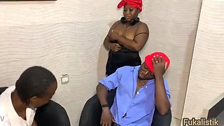 Horny Nigerian Housewife Cheats With BBC Neighbor - Sneaky Fuck From Landlord