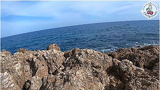 Quick Blowjob And Fuck In Front Of The Beach In Sardinia With Cherry Candle