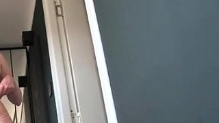 Sexy Blonde Babe With Big Boobs Strips Bra