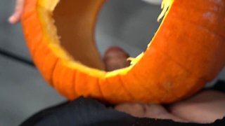 The college girl gets a Halloween visit - for her lovely butt.