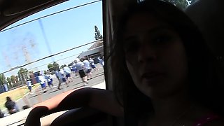 Filthy latina gloryhole teen slut