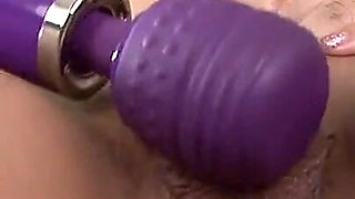Horny Young Girl Masturbates with Her Dildo