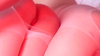 Guy with a Big Cock Gets Two Horny Sluts with Tattoos to Wear Pantyhose in a FFM Threesome