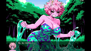 Stripped In Action Mina's Corrupt Ops - Mina Ashido from My Hero Academy Walking Naked