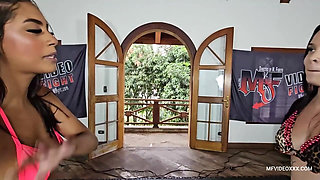 Girls' Wrestling and Squeezed Nipples