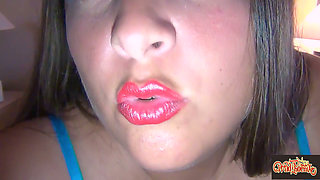 My Extreme Close-up Mouth Tour - Green M&m Munching Remastered HD