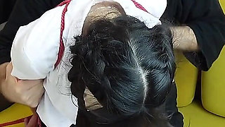 Rope Bondage and Fingering for Petite Hard Studying Asian College Girl