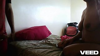 Latina Slim Brown Skin Ebony Beautiful Skips Work To Get Brown Cock