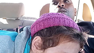 Dirty street whore is drinking my cum for breakfast. MILF