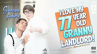 Toyboy Student 18+ Gets Caught By His 77 Year Old Anal Loving Granny Landlord Sharon Amore Jerking Off