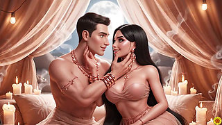 Desi Couple Ki Full Night Hot Romance - Gold Jewelry Wali Sexy Bhabhi Aur Muscular Husband Ka Bedroom Passion