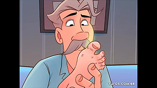 Delicate foot massage that became slutty! The Bastards Brazilian Hentai Cartoon Film