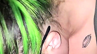 Green Haired Wife Sucks and Fucks