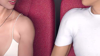 A Wife and Stepmother Real Fucking Sophia Shows off Her Pussy to Dyl at Movie Theater