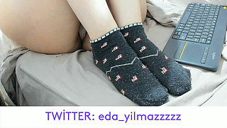 Foot- Foot Fetish- Turkish Foot- Turkish Foot Fetish- Socks- Short Socks- Turkish Porn- Turkish MILF- Turkish Owner