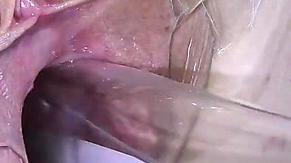 Far Spread Pussy Close up Fucking with Lamp 1000watt