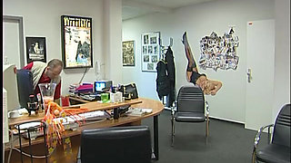 Blonde mature gets doggystyled at the casting