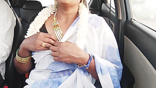 E -2, Full Video, Car Sex, Telugu Dirty Talks, Indian Beautiful Sexy Saree Housewife with Son in Law Romantic Journey