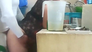 Maid Fucked by Her Boss, My Wife Almost Caught Us