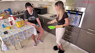 Perfect Opportunity for the Insolent Stepson to Make Fun of His Stepmom to Get Everything He Wants From Her