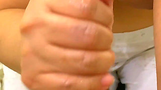 Stepsister Made Me Watch Her Big Tits in Sports Bra She Gave Me Handjob and Make Me Cum