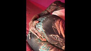 Dreadlocks & Tattoos Quick Latex Anal Fisting & Solo Play