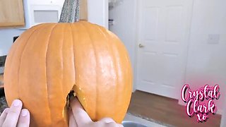 Step-Aunt Halloween Roleplay: Busty Blonde MILF Crystal Clark Fucks Step Nephew Jay Romero Doggystyle & Cowgirl