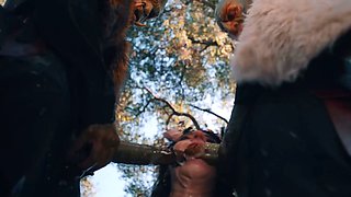 Maddie Wren Monster Fucked - Real Life Hentai Threesome