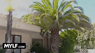 Jealous step-mom intimidates her stepson's fresh gf by seizing her by the pussy in intimate