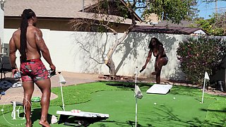 Unclothe Butt hole in Vegas Warmth Completes with Oily Bra-stuffers Stroking Fears Way BIG BLACK COCK