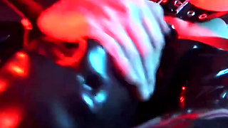 Male Slave Adoring His Mistress' Shiny Boots