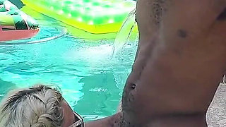BBC Savvy G Ravages PAWG Barbie in a Sizzling Private Pool Quickie - Raw Interracial Chemistry Explodes