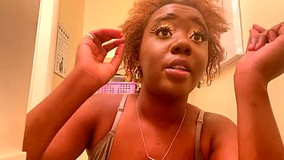 Ebony joi, pegging ebony, indian pegging strapon