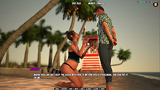 Lisa Total Investigation! by Dragofinder Studio - Diry Sex on the Beach, Cleaning a Buttplug with the Tongue 47