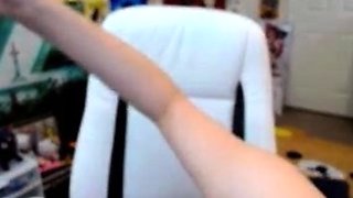Cute blonde amateur webcam teen masturbating