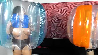 Bubble boobs fun with DaCada and Ashley Cumstar